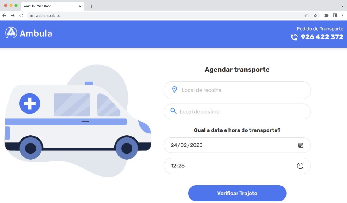 Ambula website preview